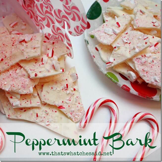 Peppermint bark