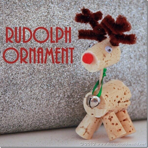 Ruldoph Ornament close up