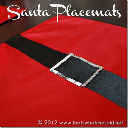 Santa Placemats Square