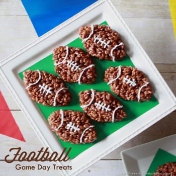 Football Rice Krispie Game Day Treats at www.thatswhatchesaid.com
