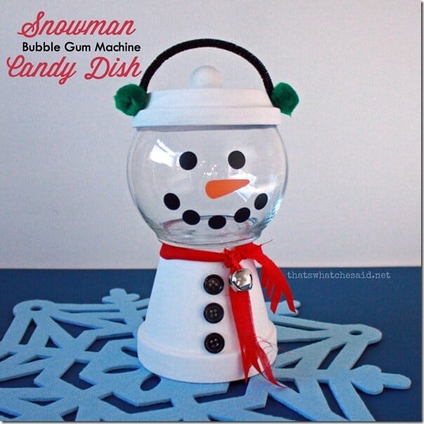 Snowman Bubble Gum Machine