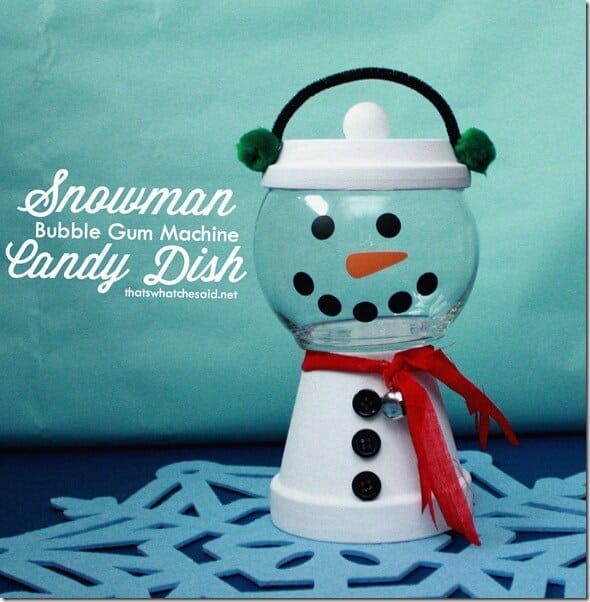 Snowman Candy Dish