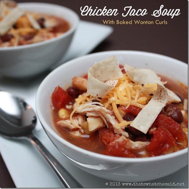 Chicken Black Bean and Corn Taco Soup