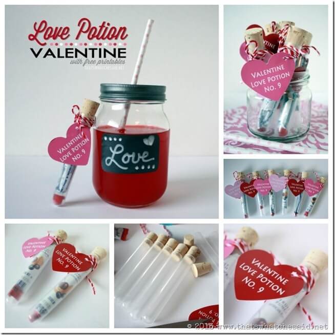 DIY Love Potion Valentines