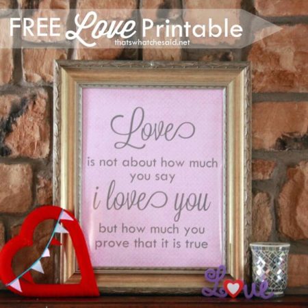 LOVE Printable – That's What {Che} Said...