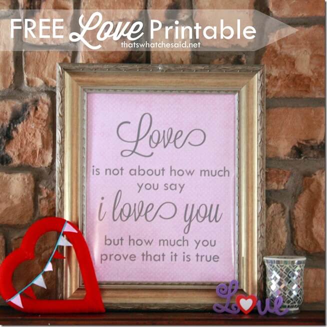 Free Love Printable