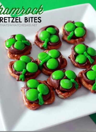 Shamrock Pretzel Bites