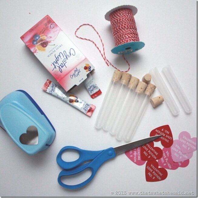 Love Potion Valentine Supplies