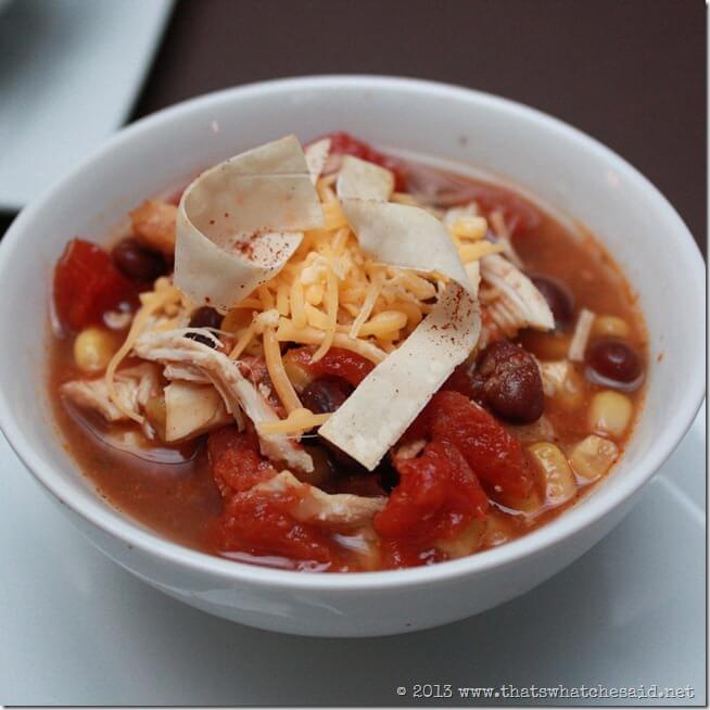 Taco Soup with Chicken and Black Beans