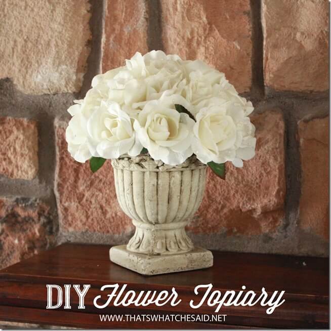 DIY Flower Topiary Tutorial