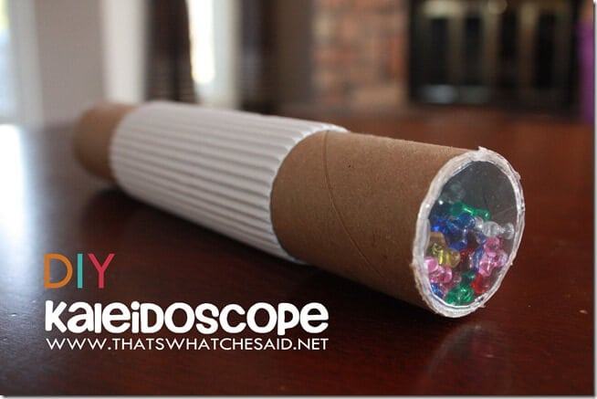 How to Make a DIY Kaleidoscope from Upcycled household materials. 
