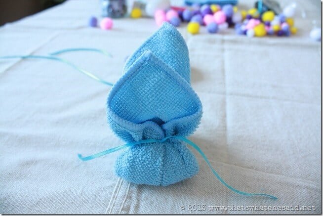 How to Make a Washcloth Boo-Boo Bunny