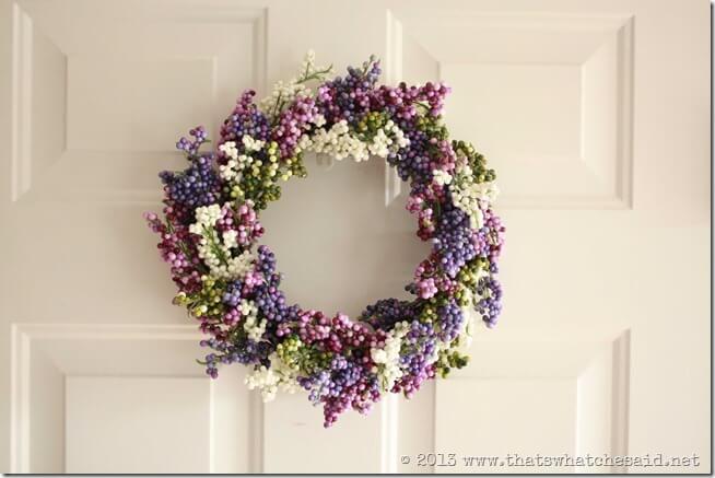 Spring Berry Wreath Finished