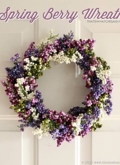 Simple Spring Wreath at thatswhatchesaid.net