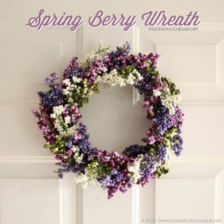 Simple Spring Wreath at thatswhatchesaid.net