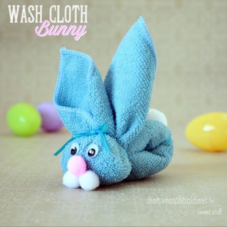 Easter Wash Cloth Bunny