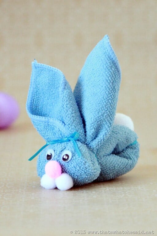 Washcloth Bunny Kid's Craft – That's What {Che} Said...