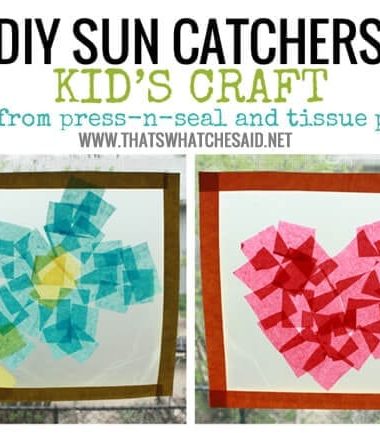 DIY Kids Crafts SunCatchers