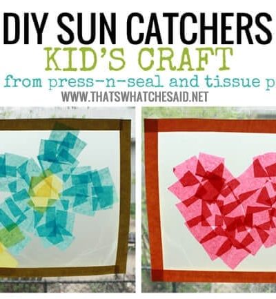 DIY Kids Crafts SunCatchers