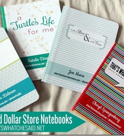 Personalized Dollar Store Notebook