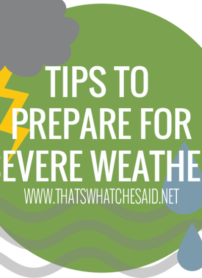 Severe Weather Tips from www.thatswhatchesaid.net