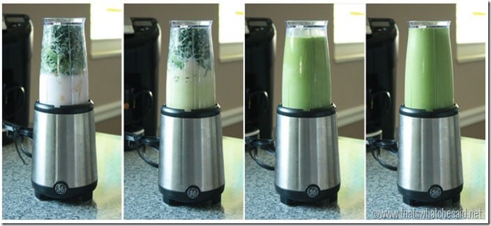Blending a Green Smoothie