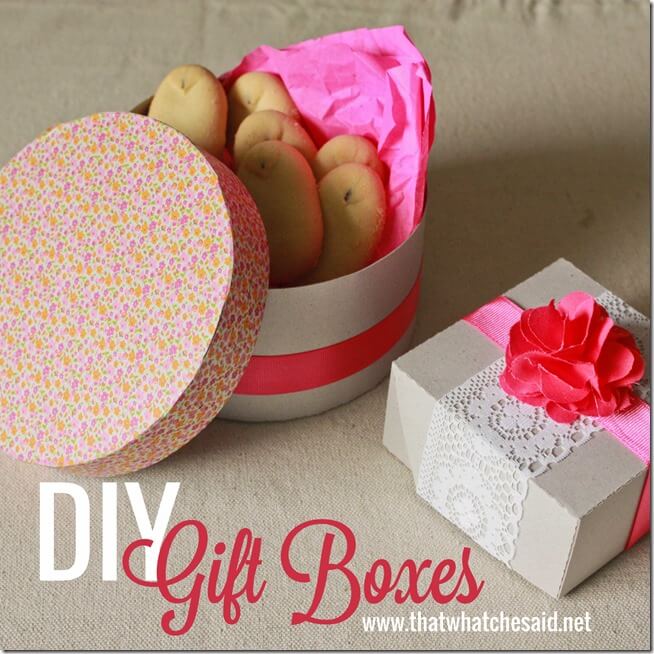 Chipboard DIY Gift Boxes