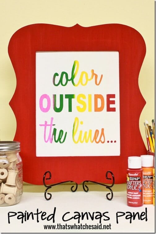 Color Outside the Lines Painted Canvas 1 at thatswhatchesaid.net