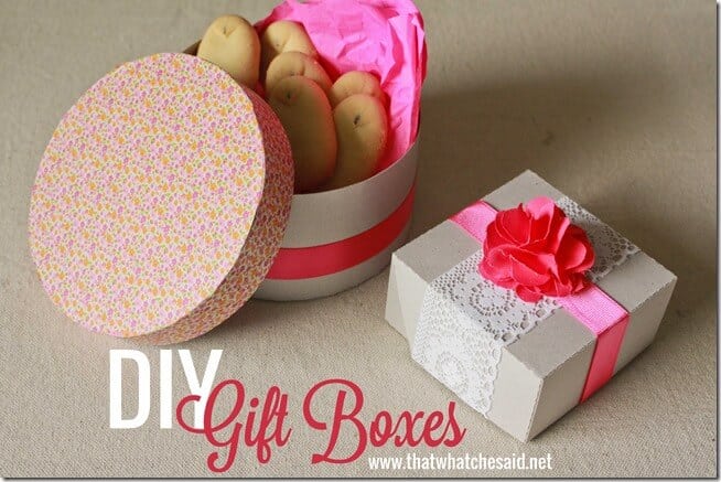 DIY Chipboard Gift Boxes at thatswhatchesaid