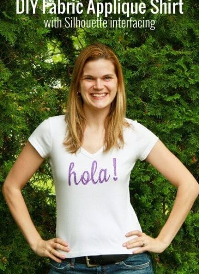 Hola Fabric Applique Shirt + Free Cut file