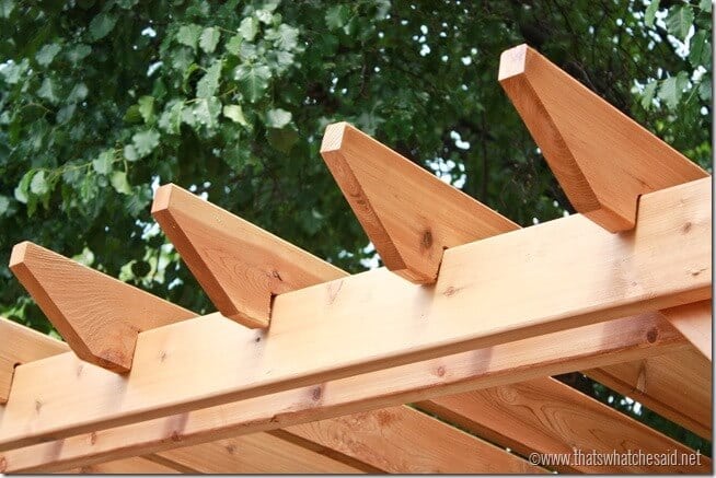 Decorative Edges on Cross beams of Pergola thatswhatchesaid.net