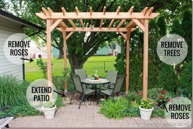 Plans for Pergola Area