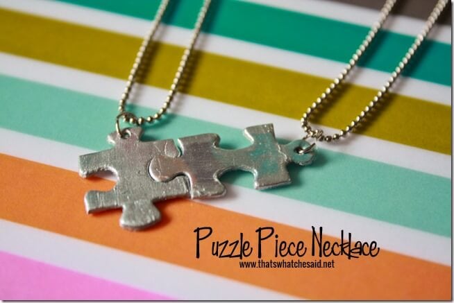 Puzzle PIece Necklace at thatswhatchesaid.net