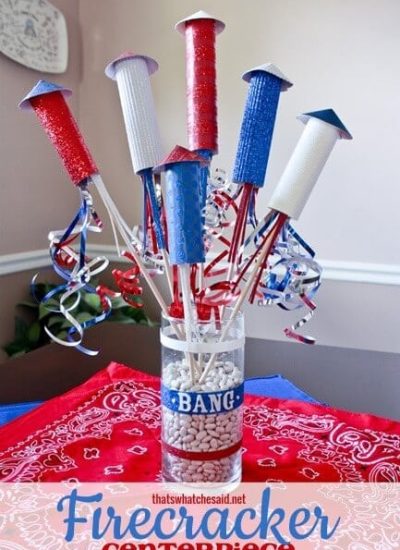 4th of July Firecracker Centerpiece Paper Craft