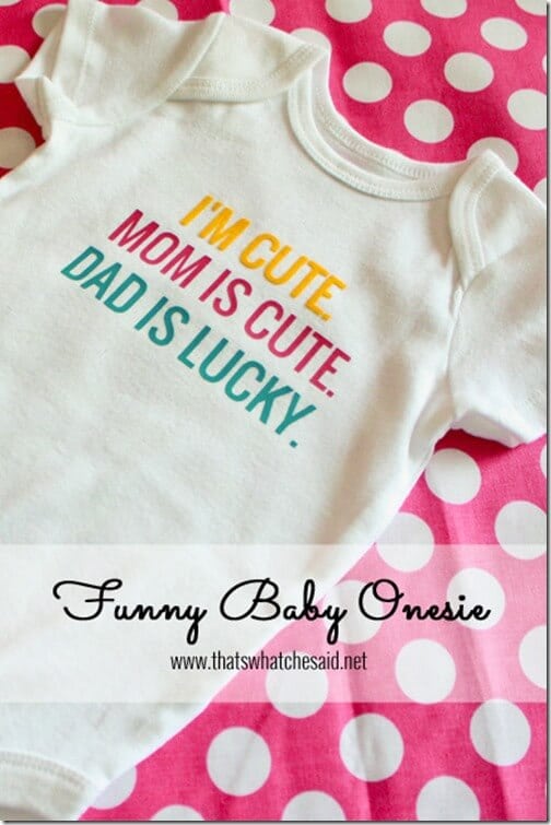 Funny Baby Onesie Using Heat Transfer