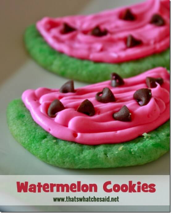 Watermelon Cookies