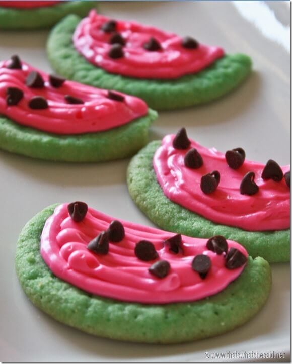 Watermelon Sugar Cookies