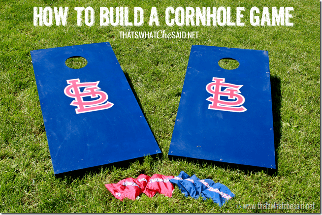 How to build a cornhole game at thatswhatchesaid.net