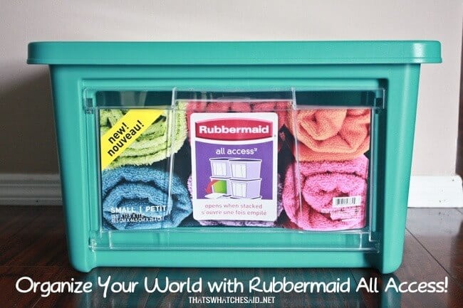 How-to-organize-with-Rubbermaid-all-access-storage-bins