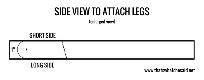 Installing the legs on a DIY Corhole Game