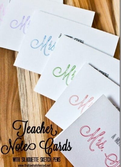 DIY Notecards with Silhouette Sketch Pens