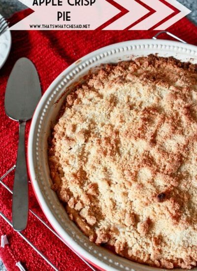 Apple Pie with an Apple Crisp Topping