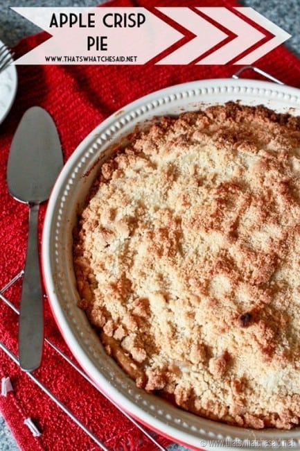 Apple Pie with an Apple Crisp Topping