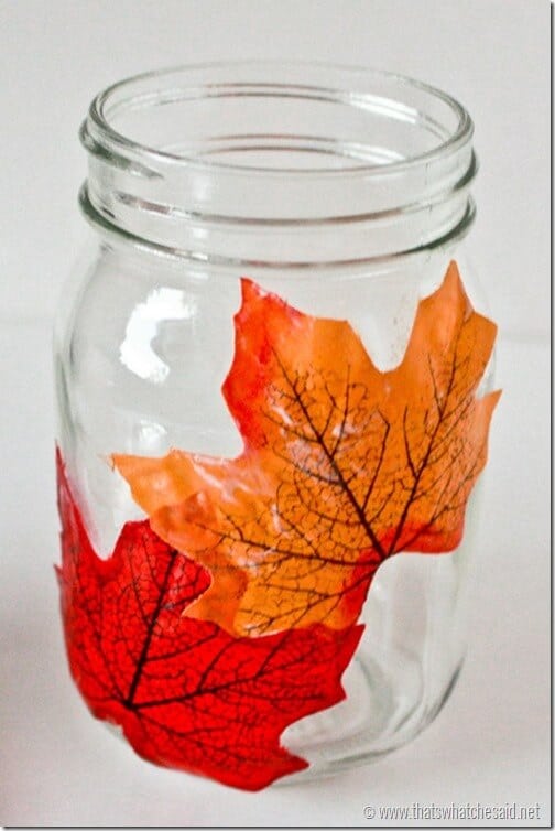 Decoupage_Leaf_Candle_thatswhatchesaid.net_