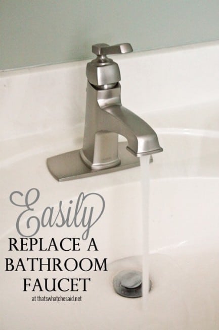 Get an updated look in minutes with a new faucet!