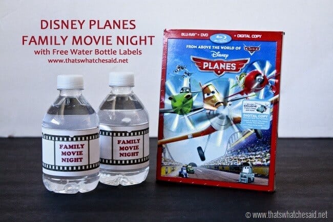 Free Family Movie Night Water Bottle Labels at thatswhatchesaid.net