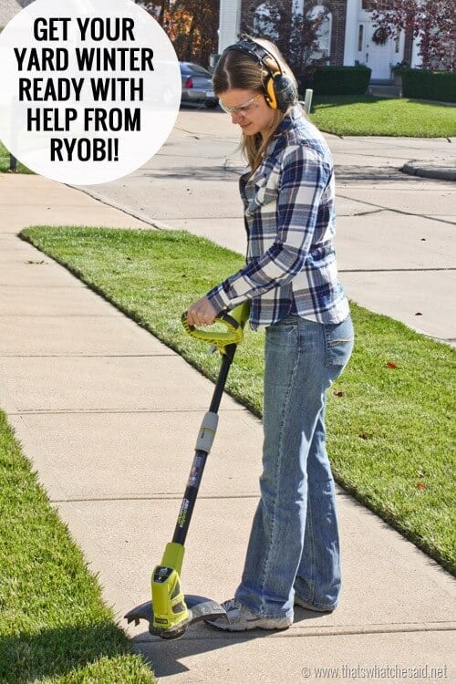 Get your yard ready for Winter with Ryobi at thatswhatchesaid.net