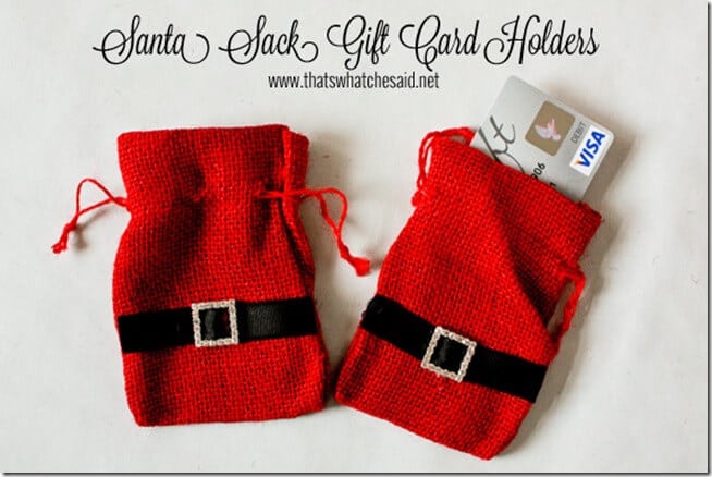 Santa Sack Gift Card Holders from thatswhatchesaid.net