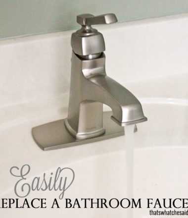 Easily Replace a bathroom faucet to update your space