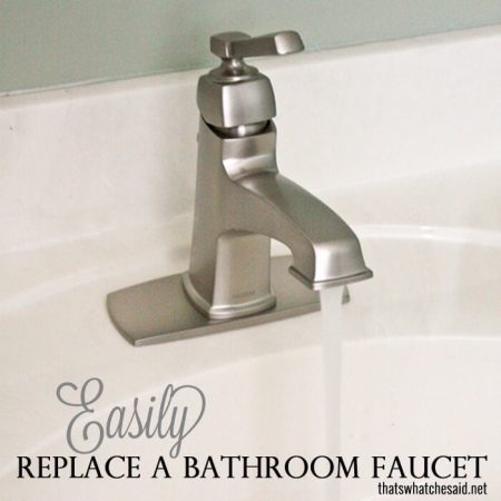 Easily Replace a bathroom faucet to update your space